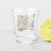 250e verjaardag van de VS Shot Glas (Achterkant)