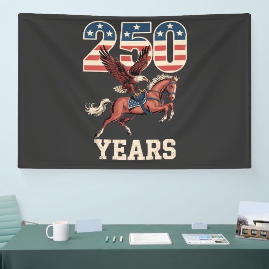 250e verjaardag van de VS Spandoek (Beurs)