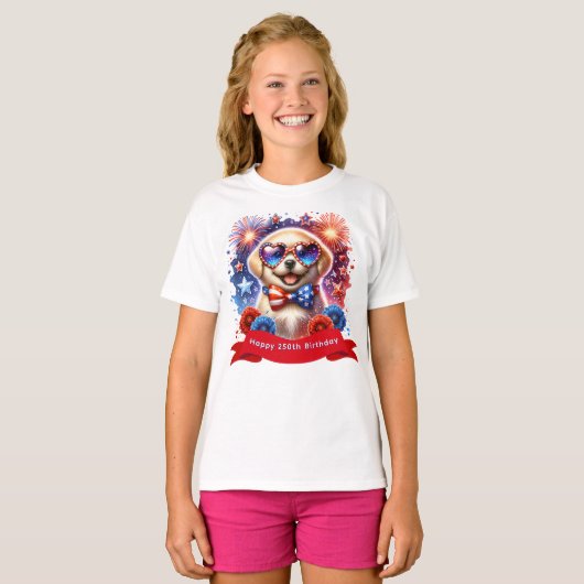 250e verjaardag van de VS T-shirt (Voorkant volledig)