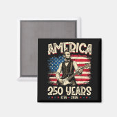 250e verjaardag VS 16e president 250 jaar 4e Magneet (Voorkant / Achterkant)