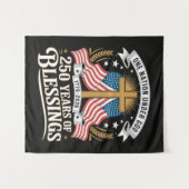 250e verjaardag VS 250 Amerikaans Wandkleed (Voorkant (horizontaal))