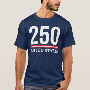 250e verjaardag VS 250 Verenigde Staten Patriottis T-shirt