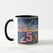 250e verjaardag VS, Amerikaanse vlag / Patriottisc Mok (Links)