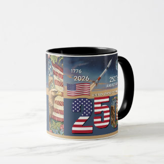 250e verjaardag VS, Amerikaanse vlag / Patriottisc Mok