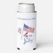 250e viering van 4 juli seltzer blikjeskoeler (Seltzer Voorkant)