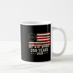 250ste Amerika 250 Jaar Het Volk Verjaardag Juli Koffiemok