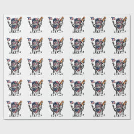 250ste Amerika Liberty Vrije Patriottische Strepen Cadeaupapier