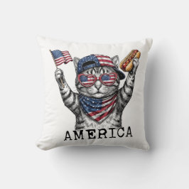 250ste Amerika Liberty Vrije Patriottische Strepen Kussen