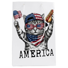 250ste Amerika Liberty Vrije Patriottische Strepen Medium Cadeauzakje