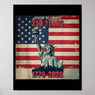 250ste Amerika Verjaardag 1776 2026 4 juli Poster