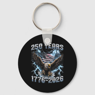 250ste Amerikaans jubileum Amerikaanse vlag en ade Sleutelhanger