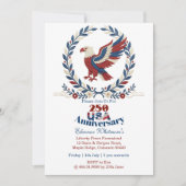 250ste Amerikaans Jubileum Pride Krans Patriottisc Kaart (Voorkant)