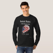 250ste Amerikaans jubileum T-shirt (Voorkant volledig)