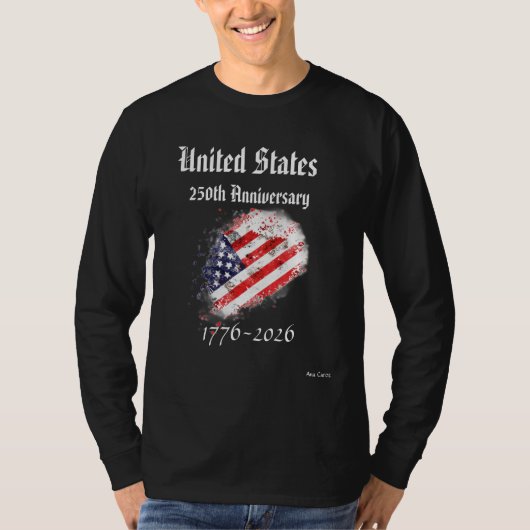 250ste Amerikaans jubileum T-shirt (Voorkant)