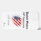 250ste Amerikaanse Jubileum Telefoonhoes Apple Case-Mate iPhone Case (Achterkant (horizontaal))