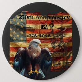 250ste Amerikaanse Semi-quincentennialium Ronde Button 6,0 Cm