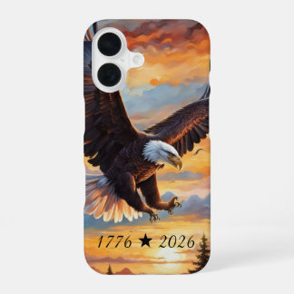250ste Amerikaanse verjaardag Adelaar iPhone / iPa 16 Hoesje