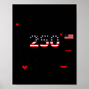 250ste Amerikaanse verjaardag onafhankelijkheid 25 Poster