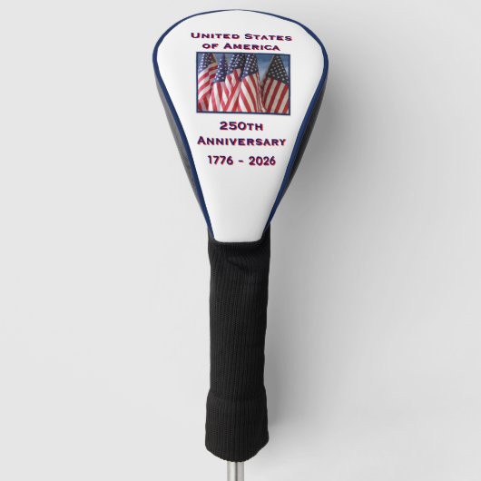 250ste Jubileum 1776 tot 2026 USA Amerika Golfheadcover (Voorkant)