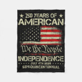 250ste Jubileum 250 jaar U Fleece Deken (Voorkant)