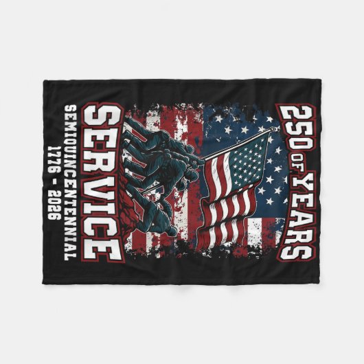 250ste Jubileum 250 jaar U Fleece Deken (Voorkant (Horizontaal))