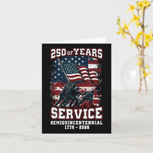 250ste Jubileum 250 jaar U Kaart (Gele Bloem)