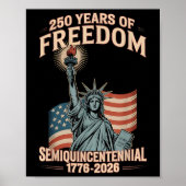 250ste Jubileum 250 jaar U Poster (Voorkant)