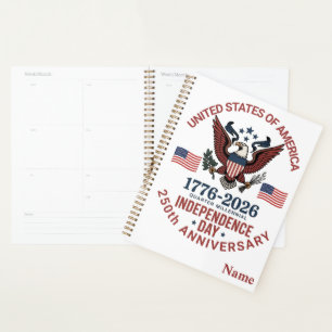 250ste Jubileum 4 juli - patriottische Planner