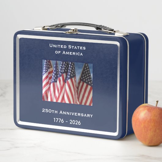 250ste Jubileum Amerikaanse Patriottische Vlaggen (In situ)