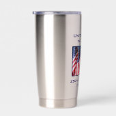 250ste Jubileum Amerikaanse Patriottische Vlaggen Geïsoleerde Drinkbeker (Rechts)