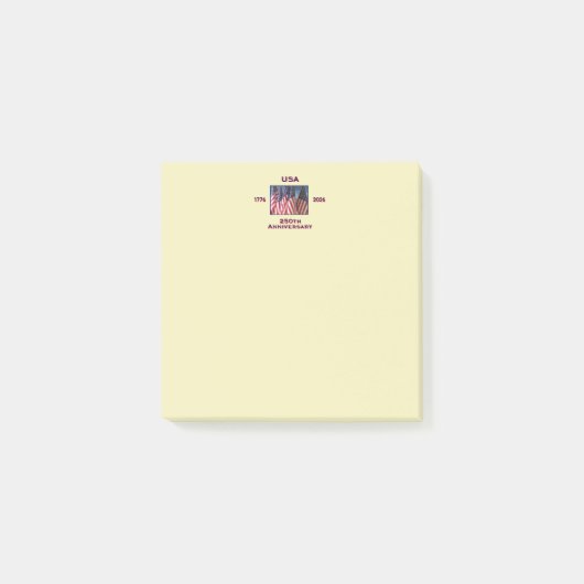 250ste Jubileum Amerikaanse Patriottische Vlaggen Post-it® Notes (Voorkant)