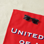 250ste Jubileum Amerikaanse Patriottische Vlaggen Strandlaken (In situ)