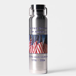 250ste Jubileum Amerikaanse Patriottische Vlaggen Waterfles