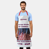 250ste Jubileum Amerikaanse vlag Patriottisch Schort (Gedragen)