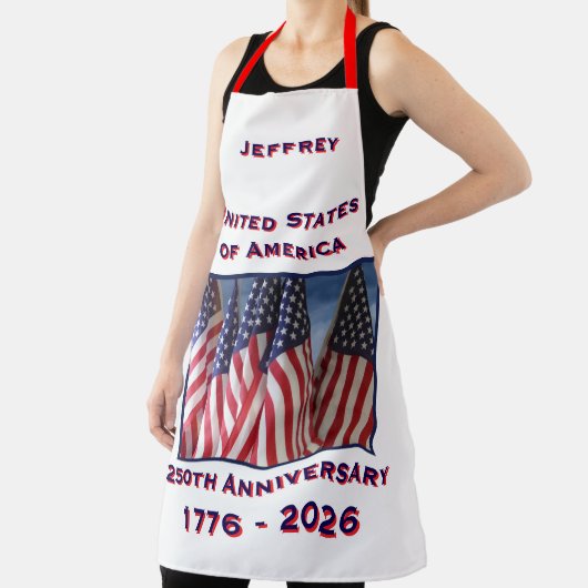 250ste Jubileum Amerikaanse vlag Patriottisch Schort (Insitu)