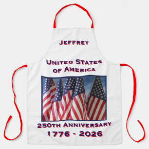 250ste Jubileum Amerikaanse vlag Patriottisch Schort