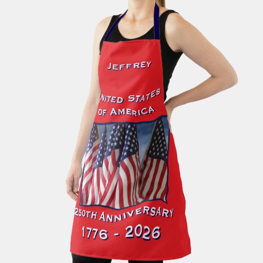 250ste Jubileum Amerikaanse vlag Patriottisch Schort (Insitu)