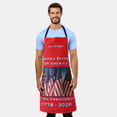 250ste Jubileum Amerikaanse vlag Patriottisch Schort (Gedragen)