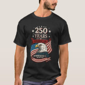250ste Jubileum op 4 juli 2026 - Proud American T-shirt (Voorkant)
