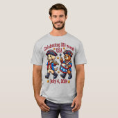 250ste Jubileum souvenir - Patriottisch uniform T-shirt (Voorkant volledig)