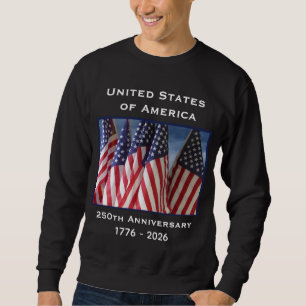 250ste Jubileum USA Patriotic Black Trui