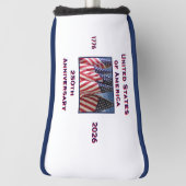 250ste Jubileum USA Patriotic Putter Golfheadcover (Draai 90)