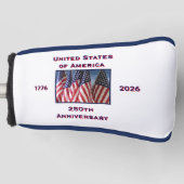 250ste Jubileum USA Patriotic Putter Golfheadcover (Voorkant)