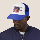 250ste Jubileum USA Patriotic Royal Blue Trucker Pet (In situ)