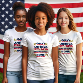 250ste Jubileum van Amerika 2026 T-shirt