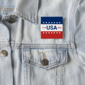 250ste Jubileum van de VS 1776 2026 Rood Wit Blauw Vierkante Button 5,1 Cm (In situ)