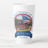 250ste Jubileum Verenigde Staten Latte Mok (Voorkant)
