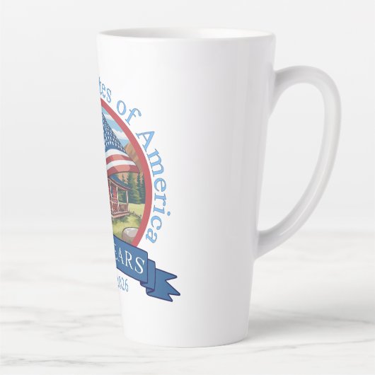 250ste Jubileum Verenigde Staten Latte Mok (Rechts)