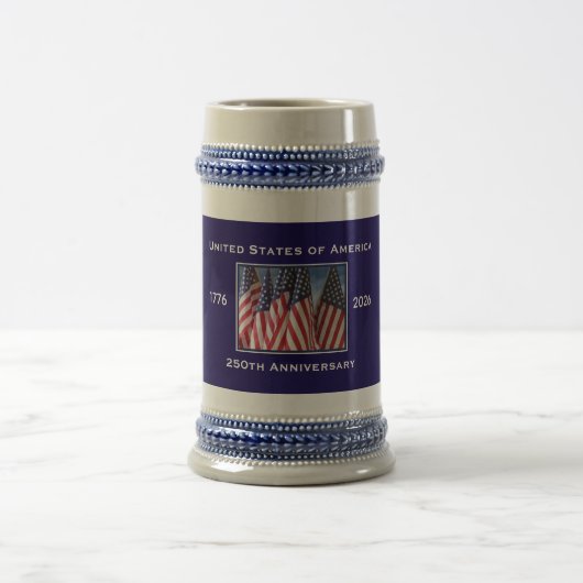 250ste Jubileum Verenigde Staten Patriottisch Bierpul (Center)