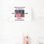 250ste Jubileum Verenigde Staten Patriottisch Spandoek (Insitu)
